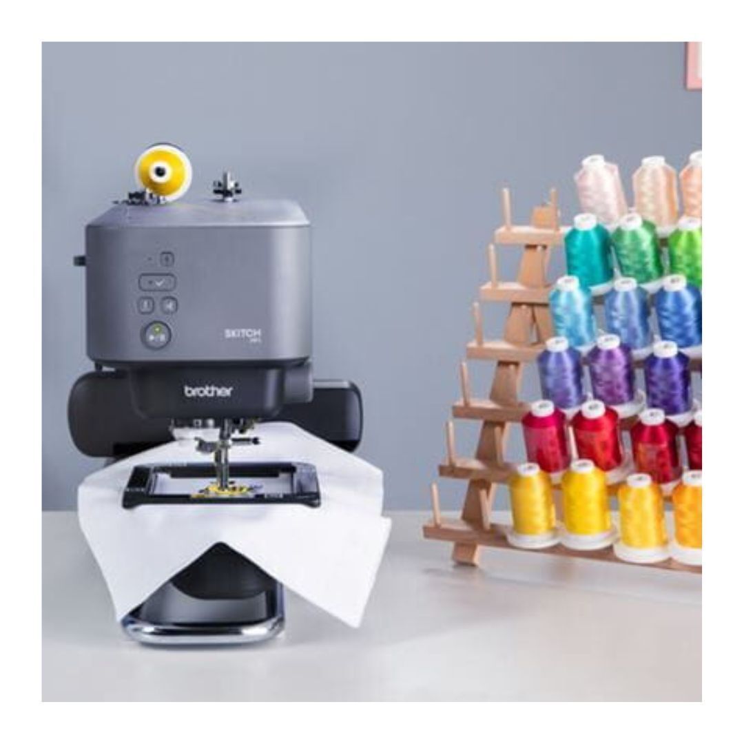 Brother Skitch Single-Needle Embroidery Machine with Artspira connection