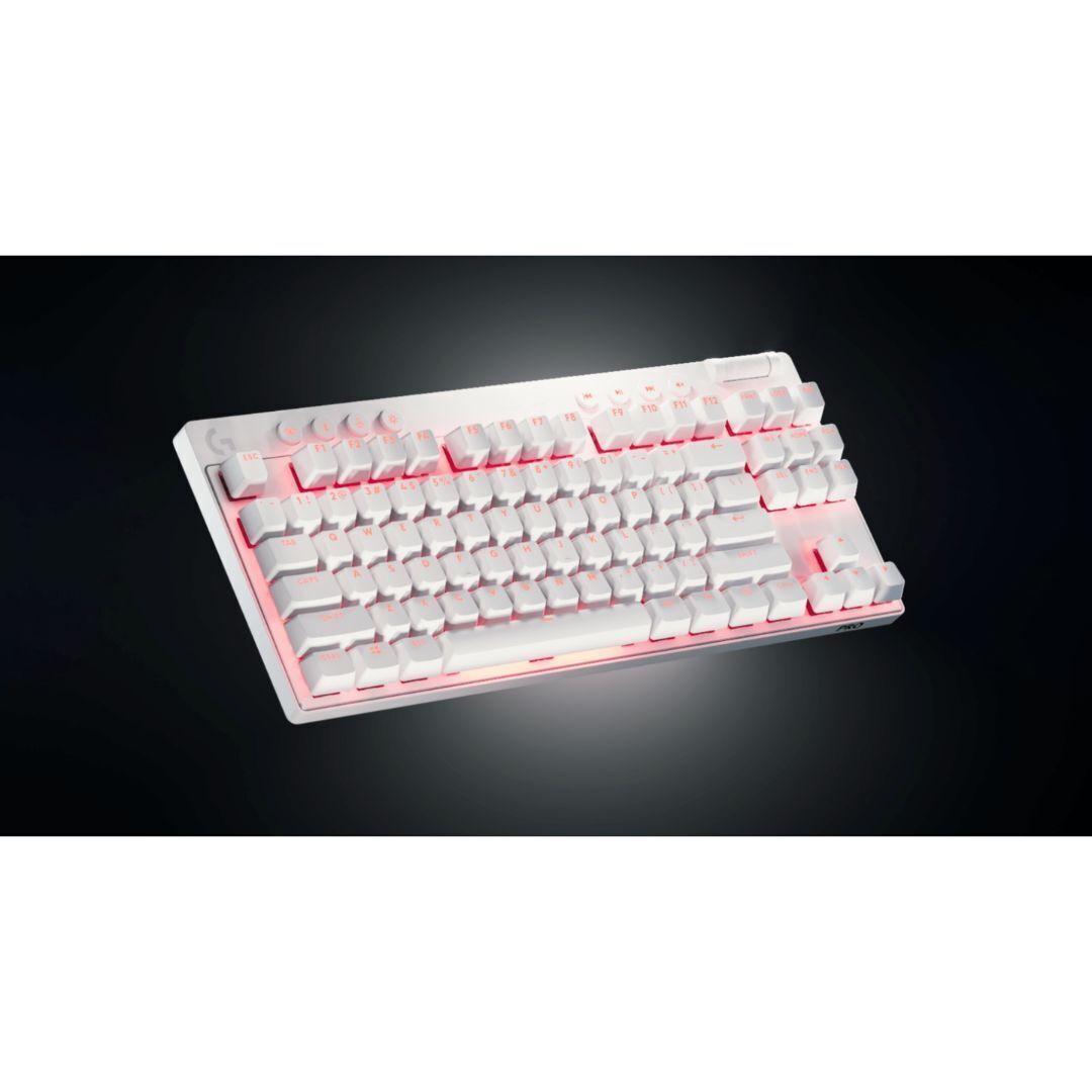 Logitech G PRO X TKL Lightspeed Wireless Gaming Keyboard, Tactile White