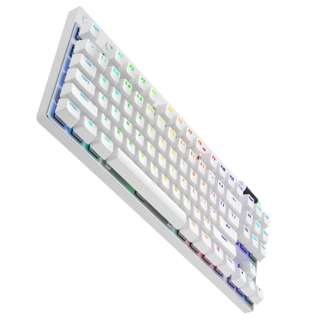 Logitech G PRO X TKL Lightspeed Wireless Gaming Keyboard, Tactile White