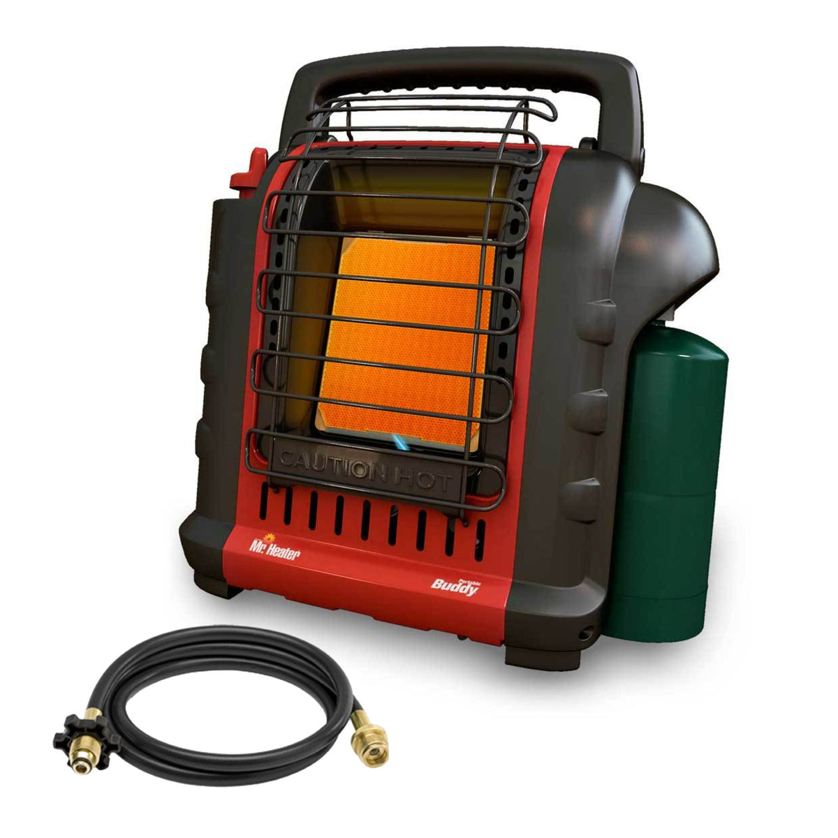 Mr. Heater F232000 Portable Buddy Heater + 10-Feet Buddy Series Propane Assembly