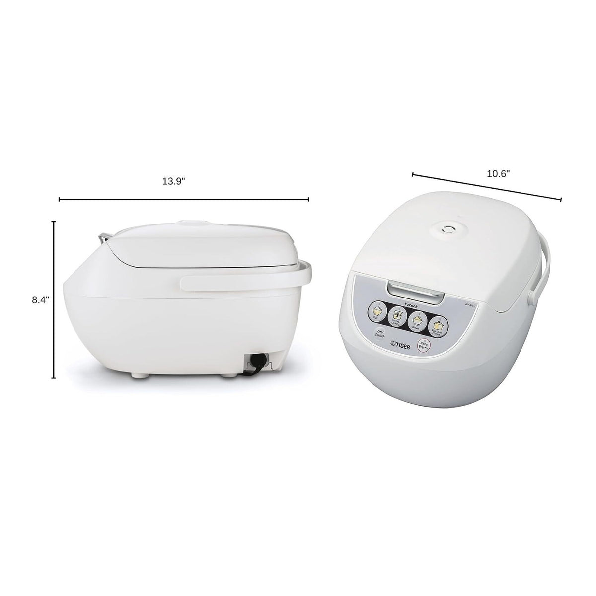 Tiger Microcomputer Controlled Rice Cooker/Warmer (5.5 Cups, White)