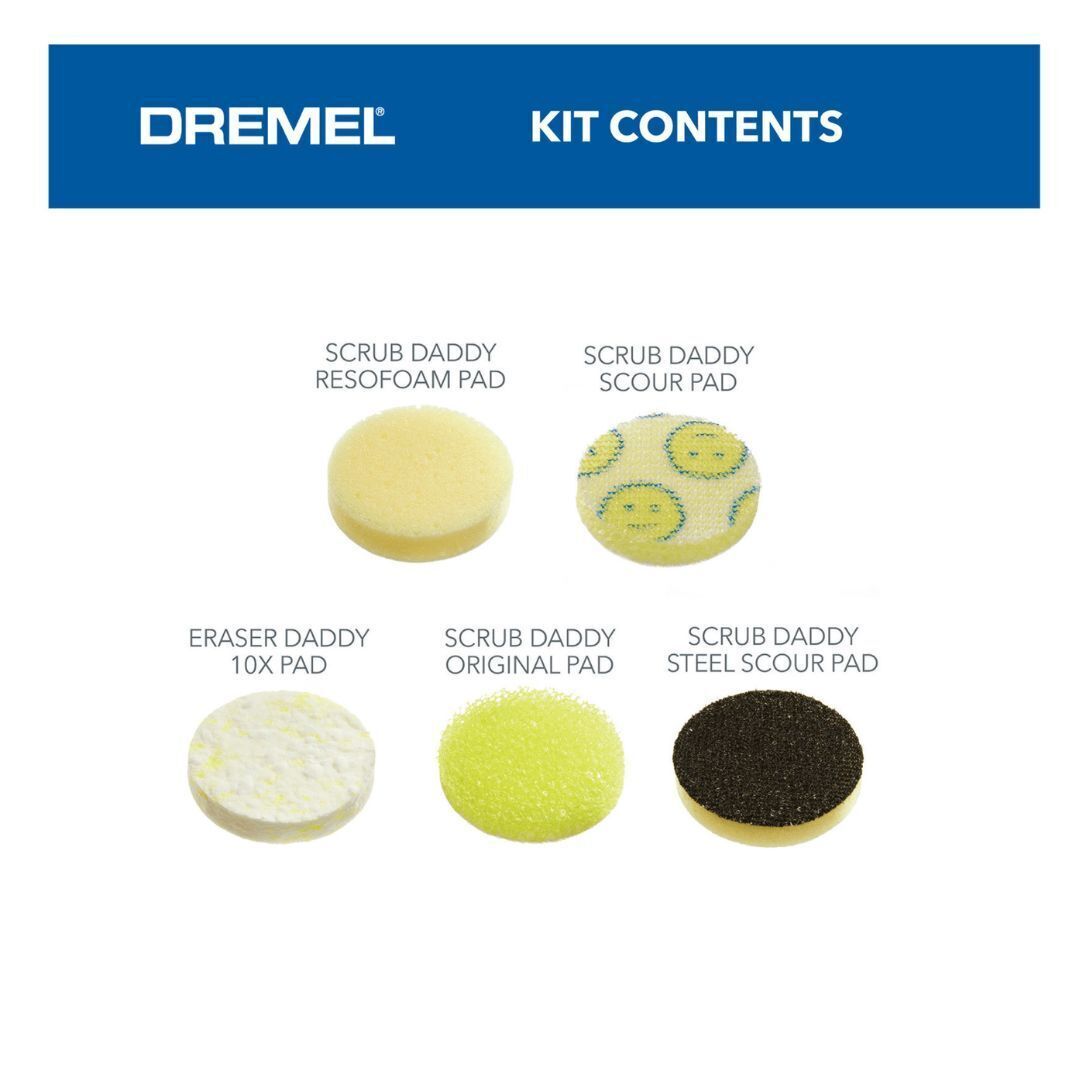 Dremel - PC360-5 Versa Scrub Daddy 5 piece Accessory Kit