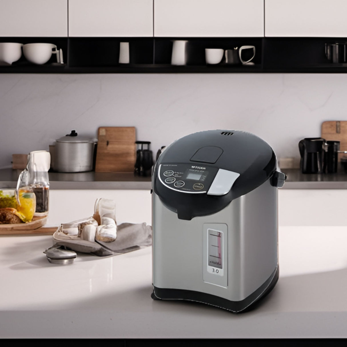 Tiger PDU-A30U 3-Liter Electric Water Boiler Bundle with Container,  and Spoon