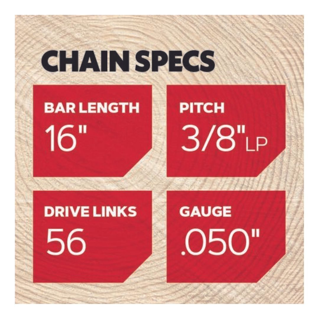 Oregon S56 AdvanceCut Chainsaw Chains 2-Pack, 56 Drive Links Grey