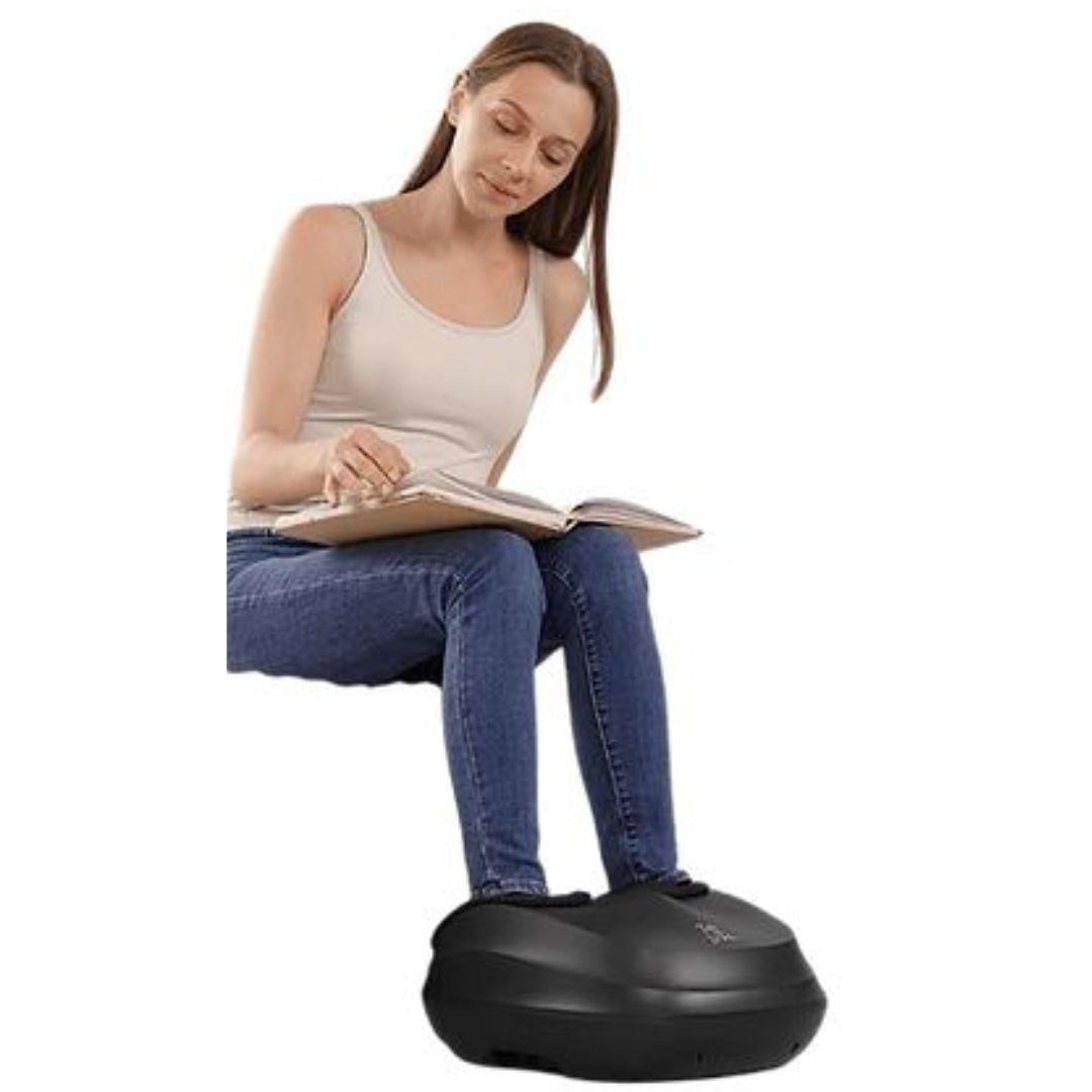 BOB AND BRAD Lite Foot Massager Machine with Heat for Men Size 12 (Black)