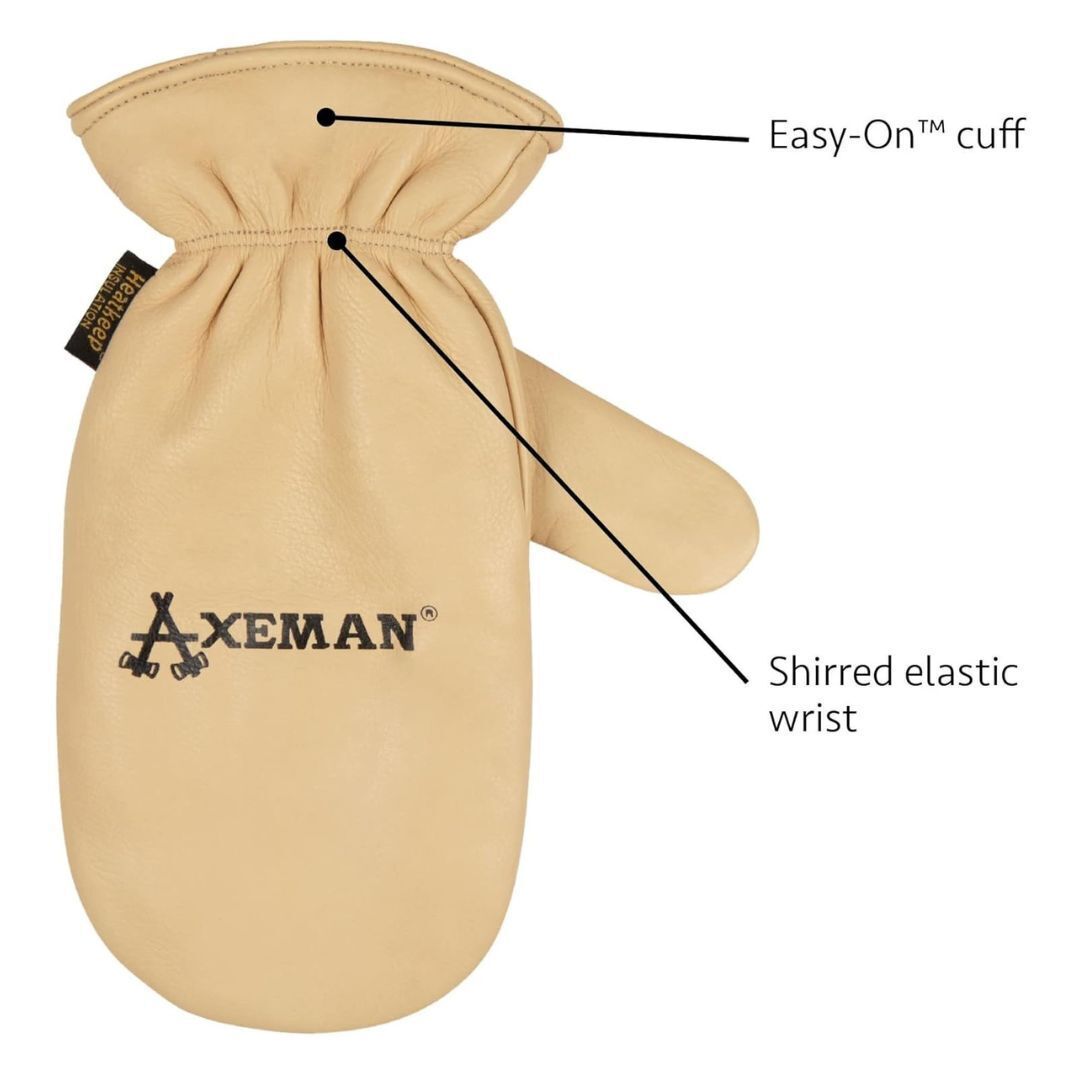 Kinco Lined Cowhide Leather Cold Weather Mittens, signature Heatkeep