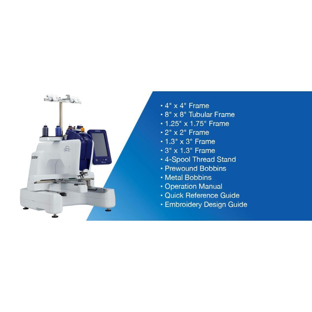 Brother Persona PRS100 Single Needle Embroidery Machine with 4-Spool Thread