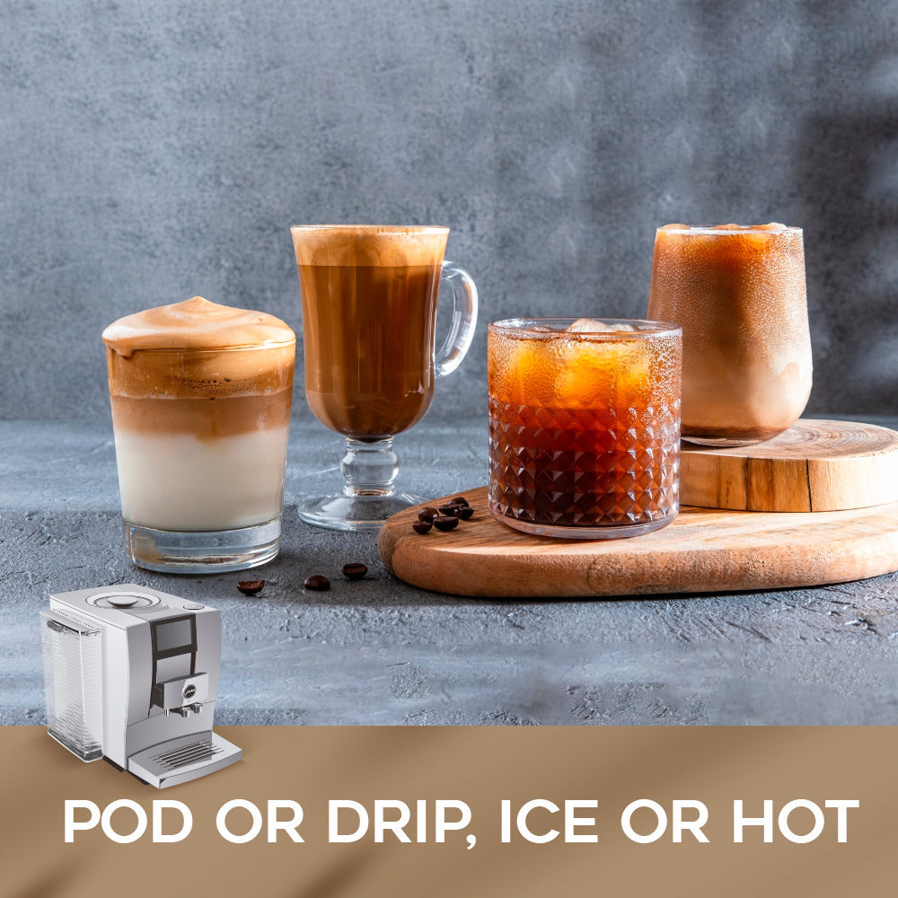 Jura Z10 Coffee Machine for Hot and Cold Coffee (Aluminum White) Bundle