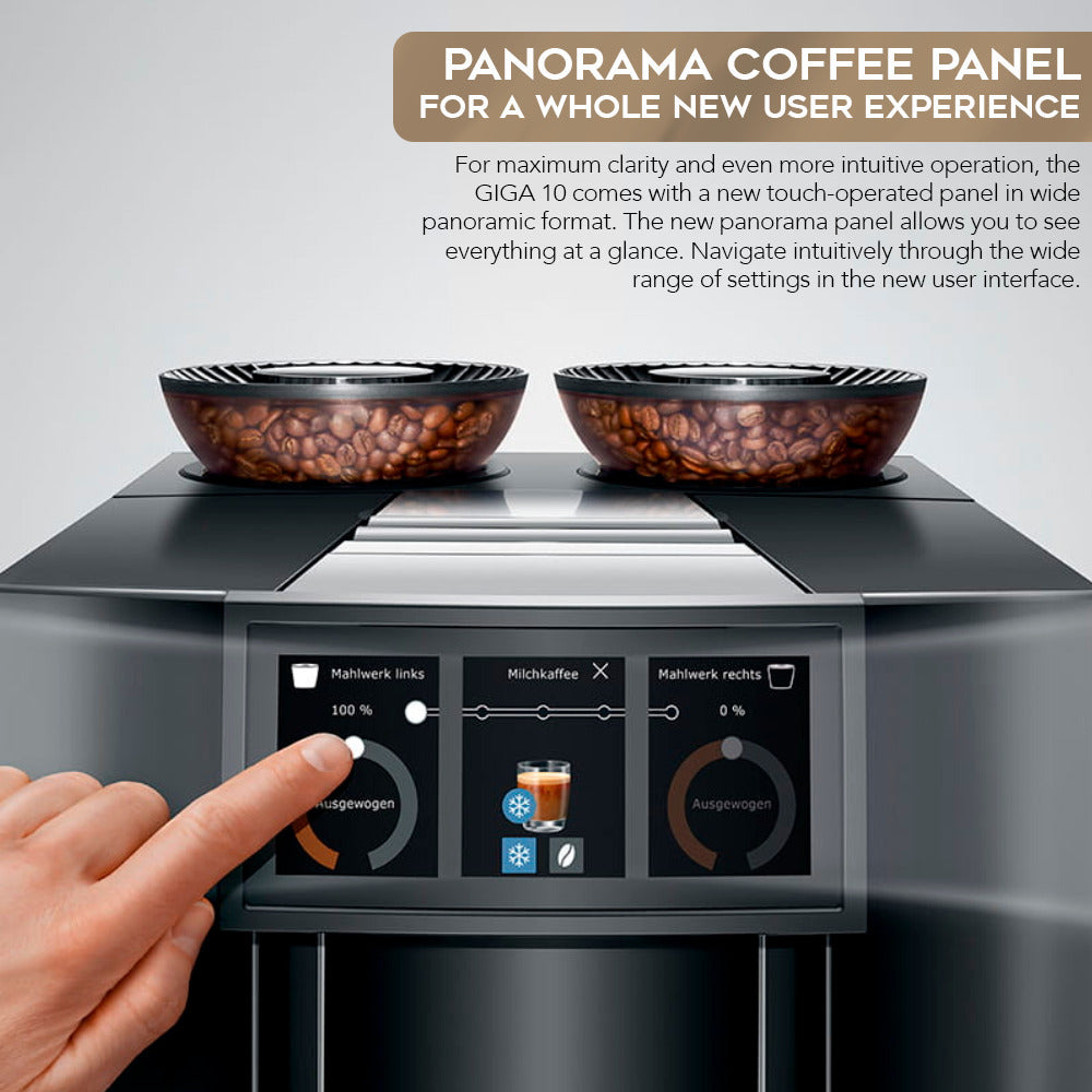 Jura GIGA 10 Automatic Espresso Machine Diamond Black Bundle (Open Box)