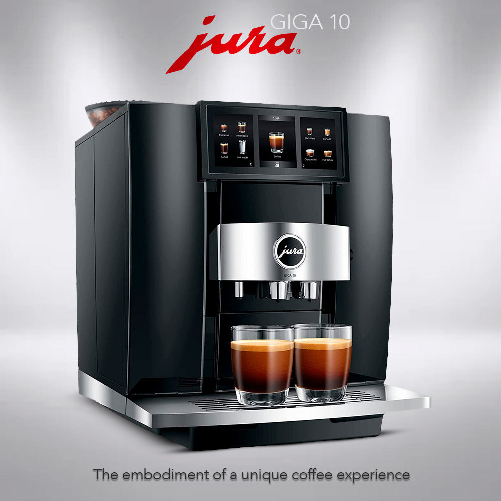 Jura GIGA 10 Automatic Espresso Machine Diamond Black Bundle (Open Box)