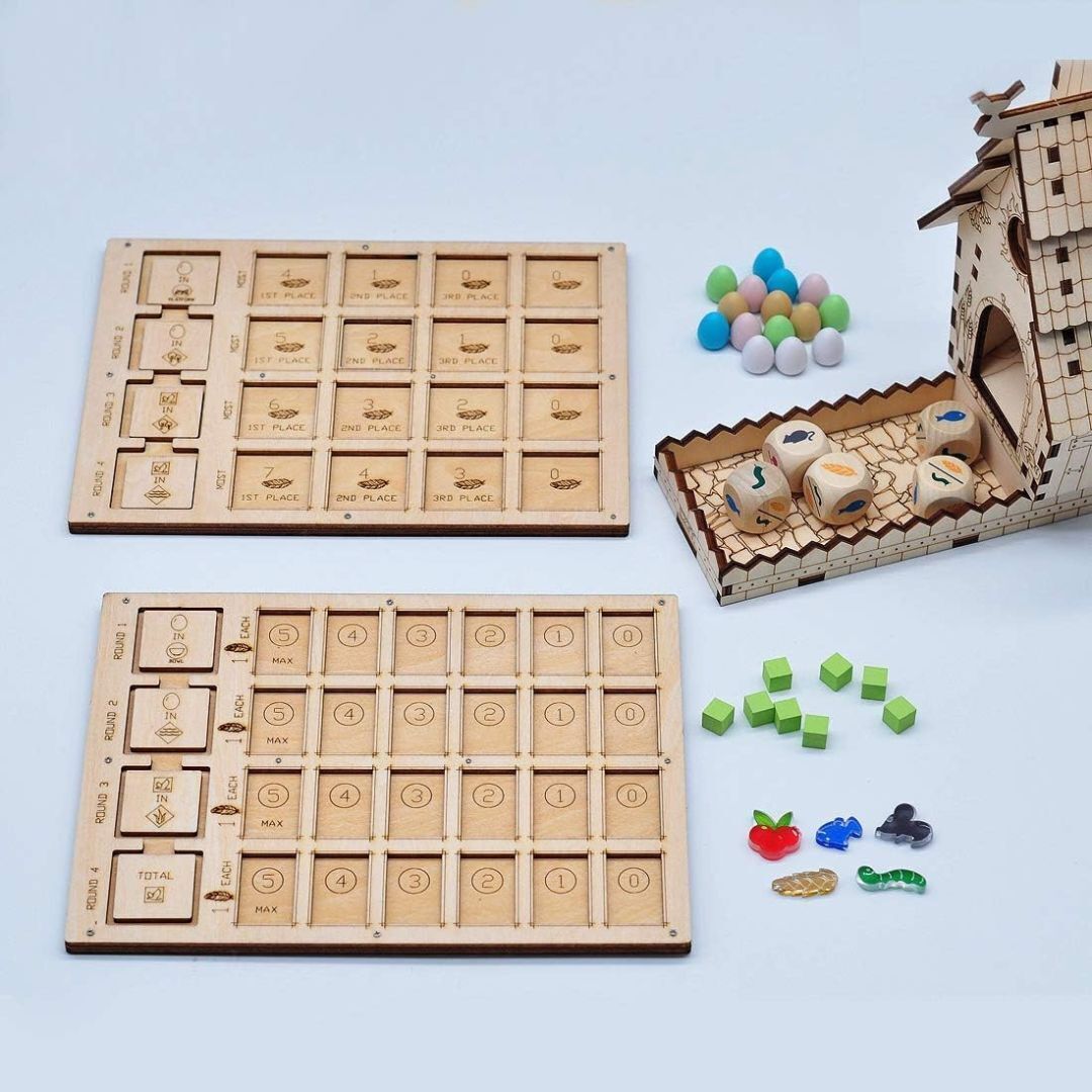 Wingspan Objective Scoreboard Wooden Laser Cut Goal Board