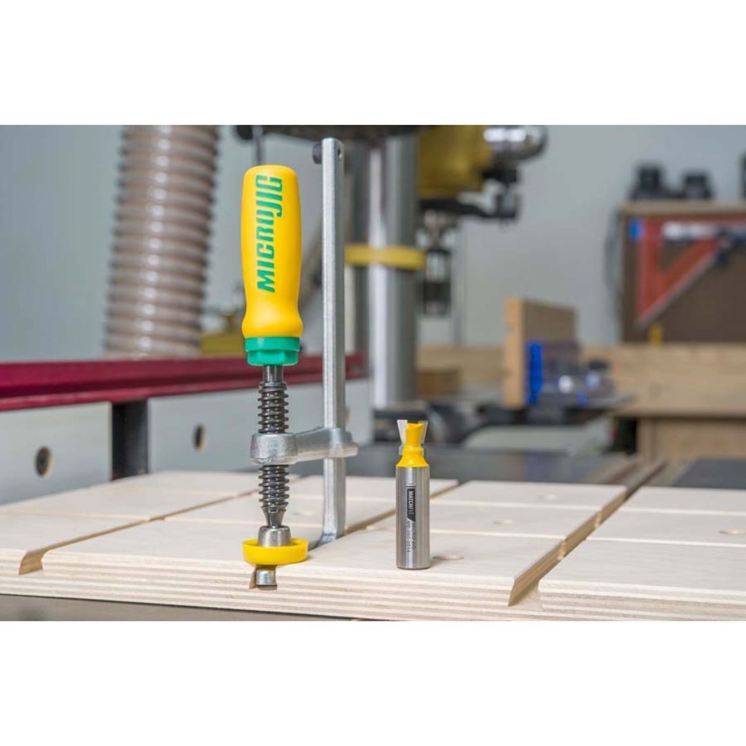 MicroJig - MATCHFIT Dovetail (14-Degree x 1/2-Inch) Router Bit (1/4-Inch Shank)
