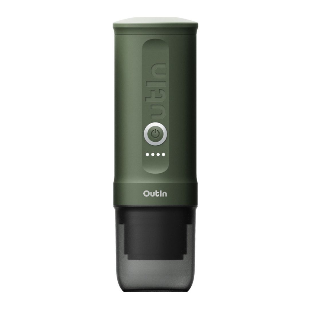 Outin Nano Portable Electric Espresso Machine with Self-Heating (Forest Green)