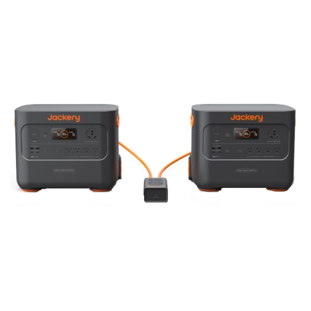 Jackery - 2x Explorer 2000 Plus Portable Power Stations with Jackery Connector