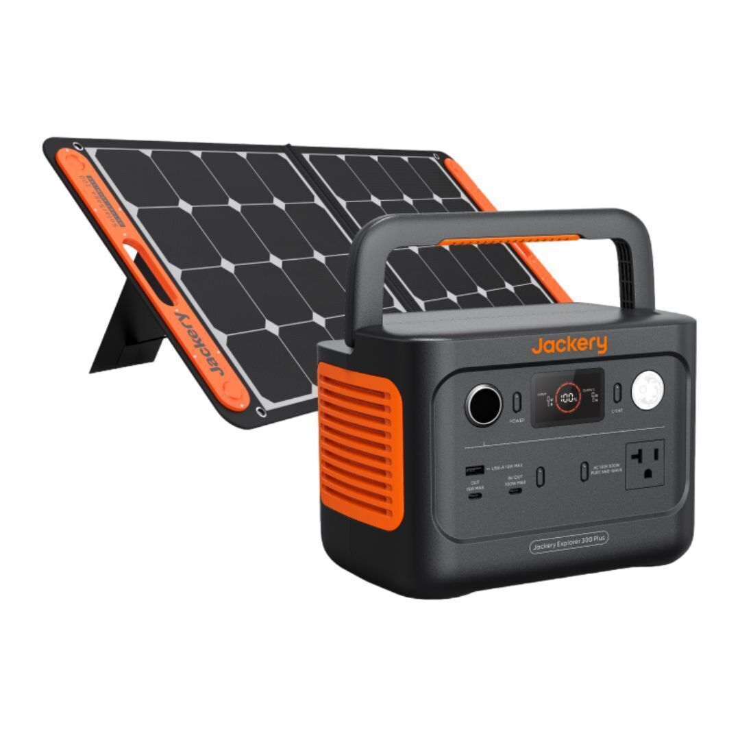 Jackery - Explorer 300 Plus Portable Power Station with Solar Panel 40