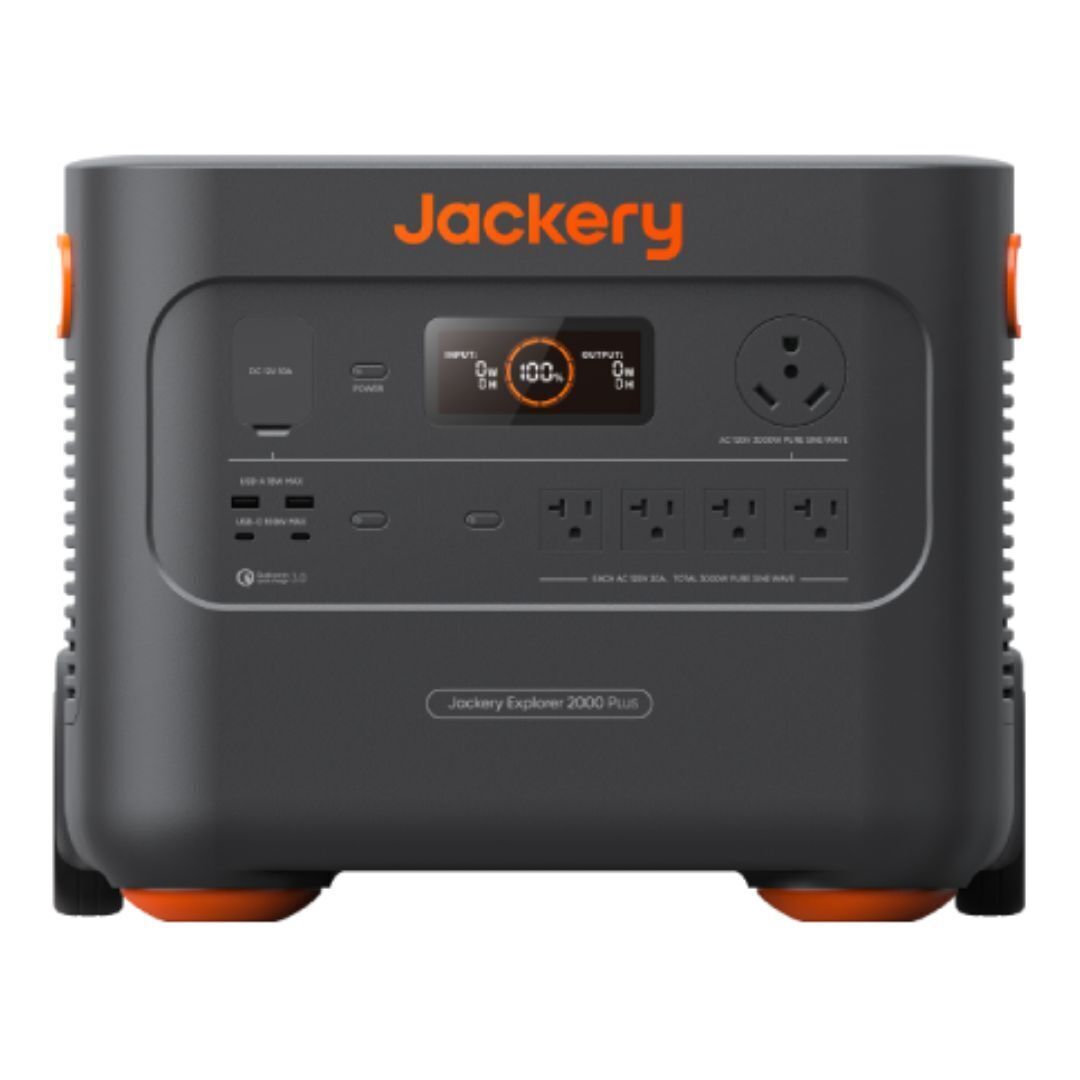 Jackery - Explorer 2000 Plus Portable Power Station with 2x SolarSaga 200