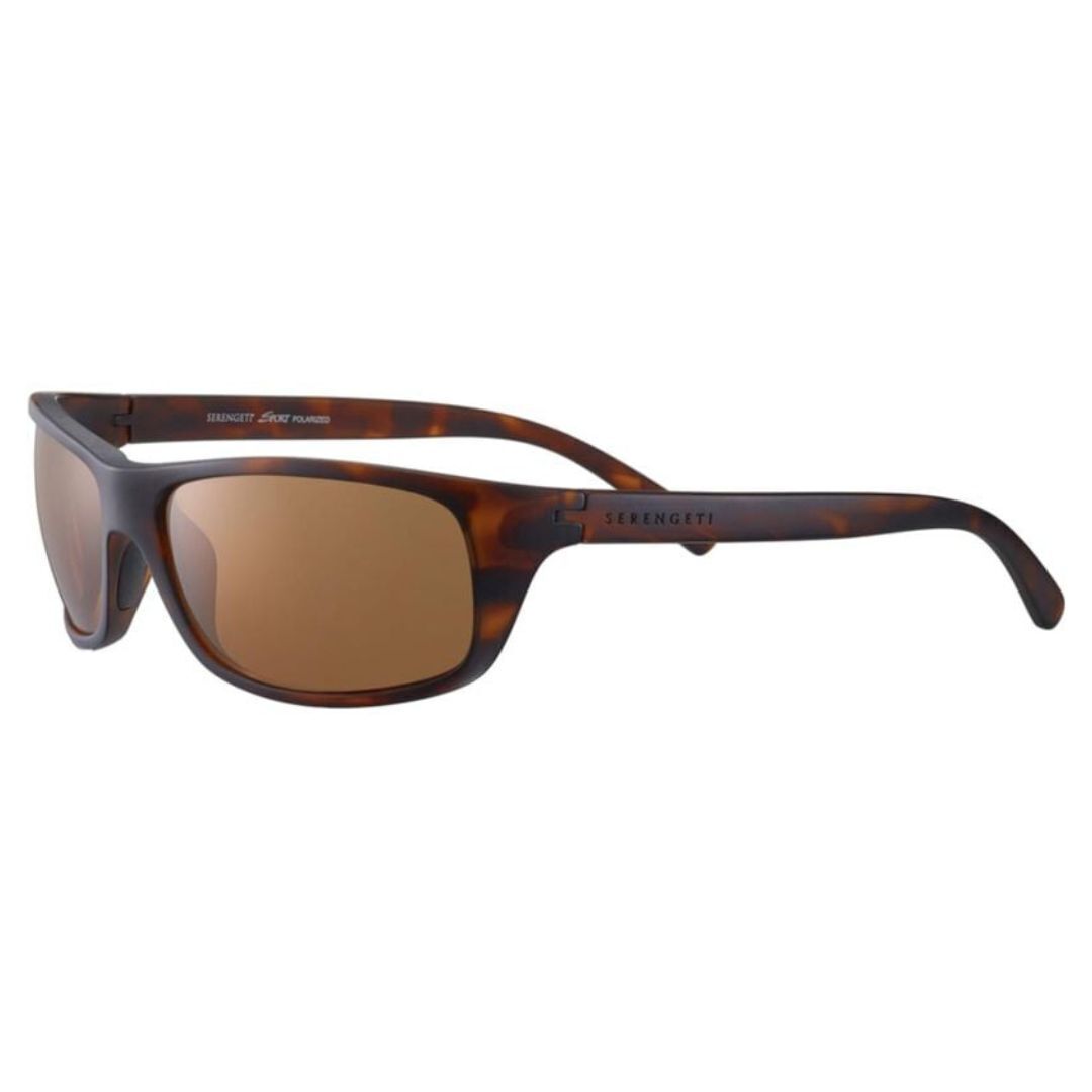 Serengeti Bormio Oval Sunglasses, Matte Dark Tortoise, Large