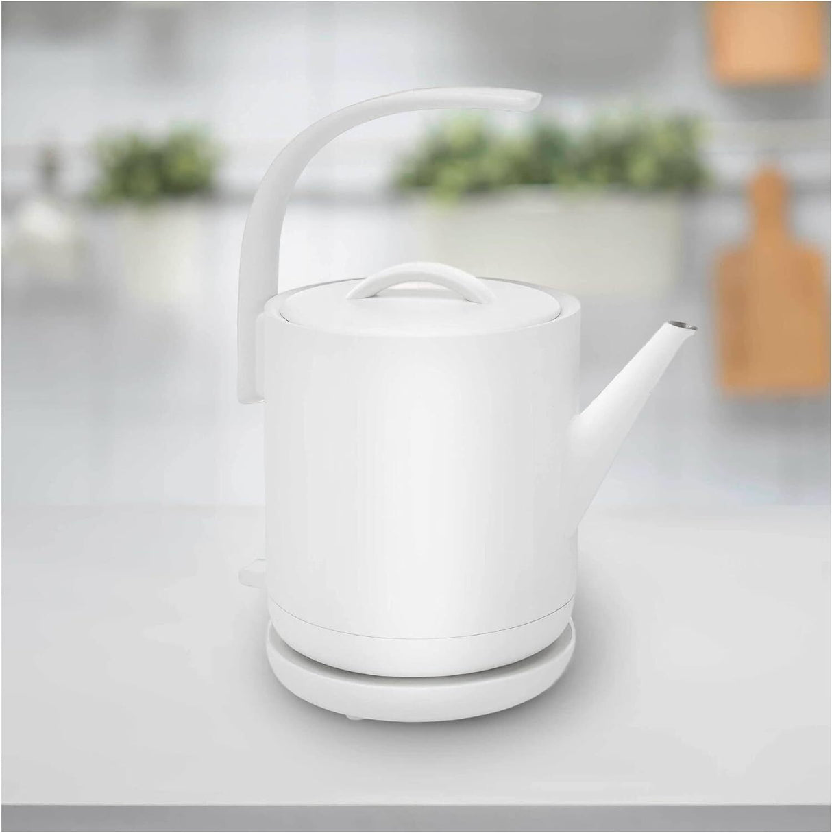 ChefWave Electric Lightweight Pour-over Kettle for Coffee And Tea, Matte White