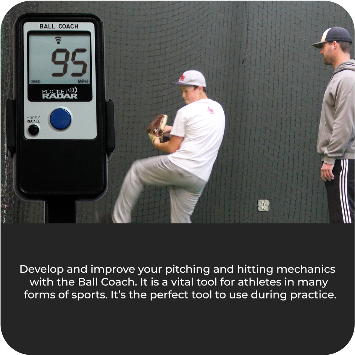 Pocket Radar Ball Coach/Pro-Level Speed Training Tool and Radar Gun Bundle