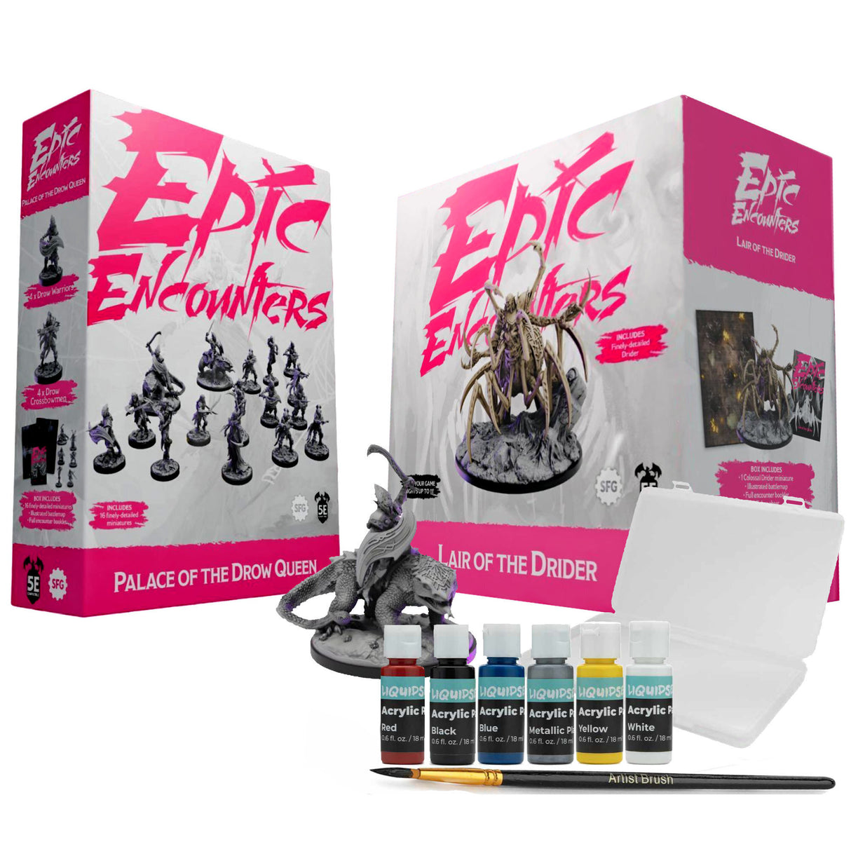 Steamforged Epic Encounters: Palace of The Drow Queen, Lair of The Drider Bundle