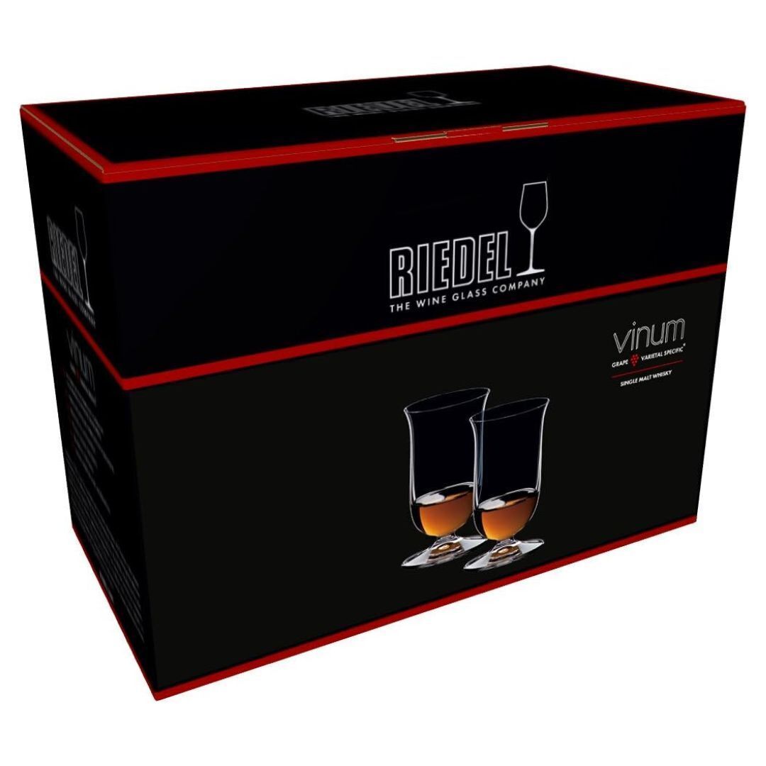 Riedel Vinum Single Malt Whiskey Crystal Glasses 2-Pack with $6 Credit, Clear
