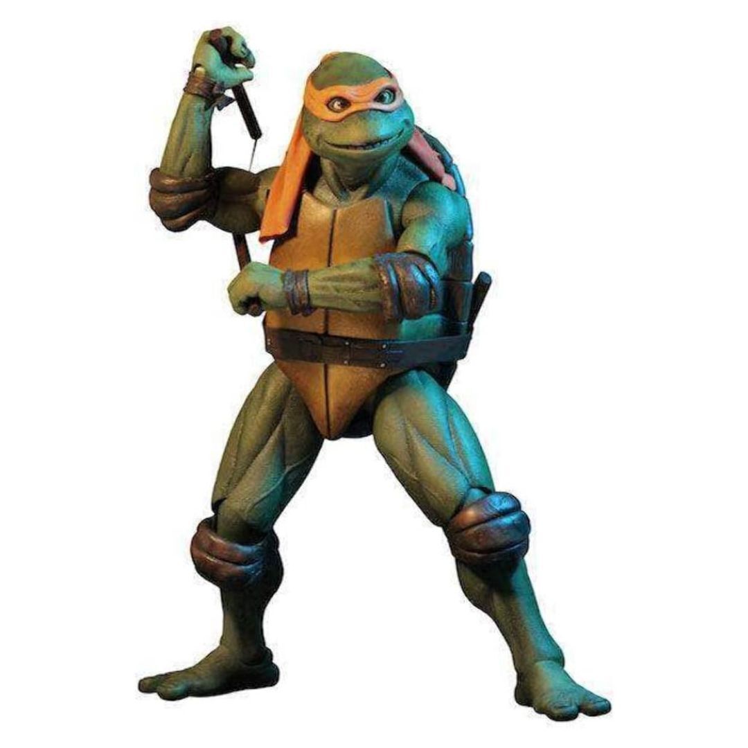 Neca TMNT 1990 Movie 16.5-Inch Michelangelo Action Figure with Two Nun Chucks