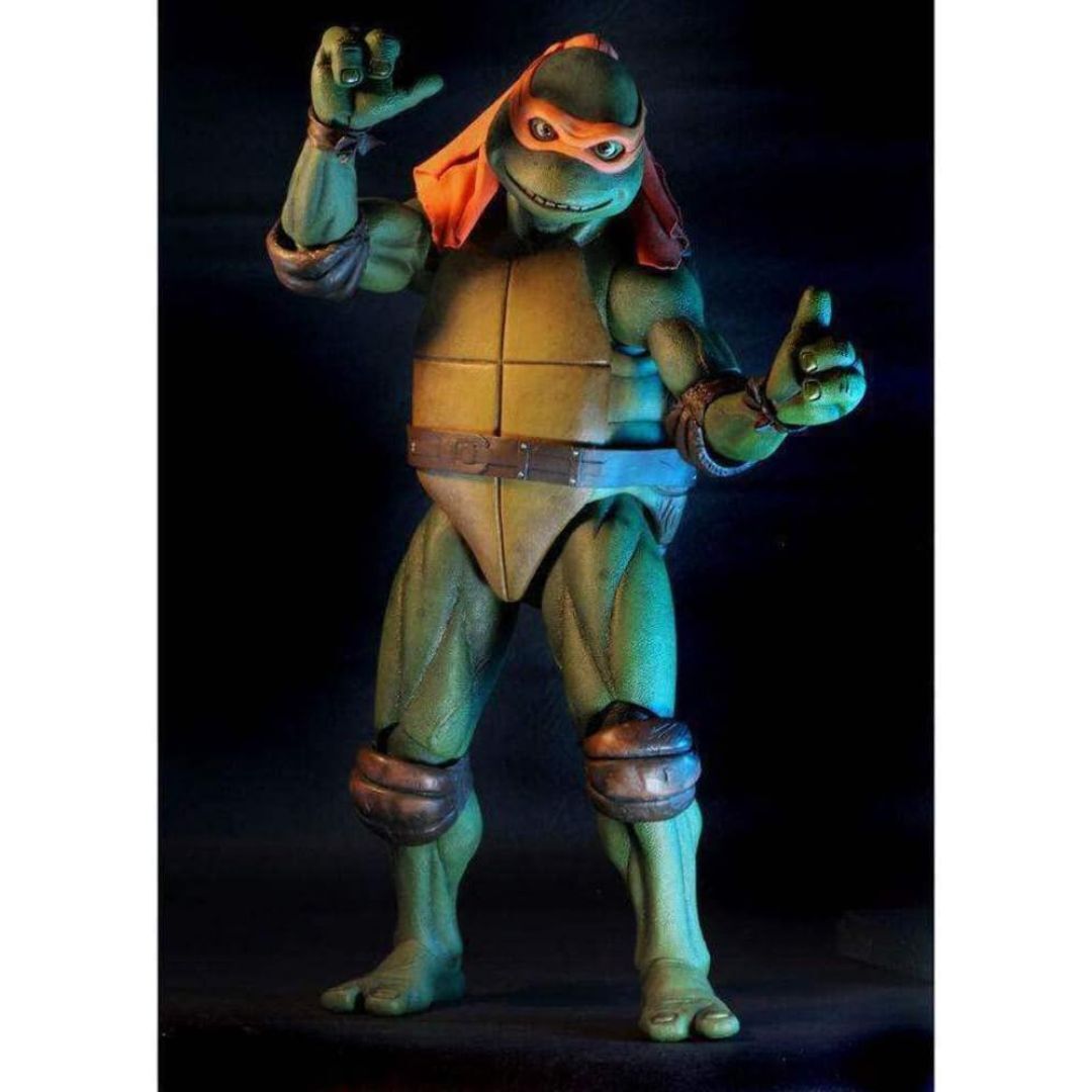 Neca TMNT 1990 Movie 16.5-Inch Michelangelo Action Figure with Two Nun Chucks