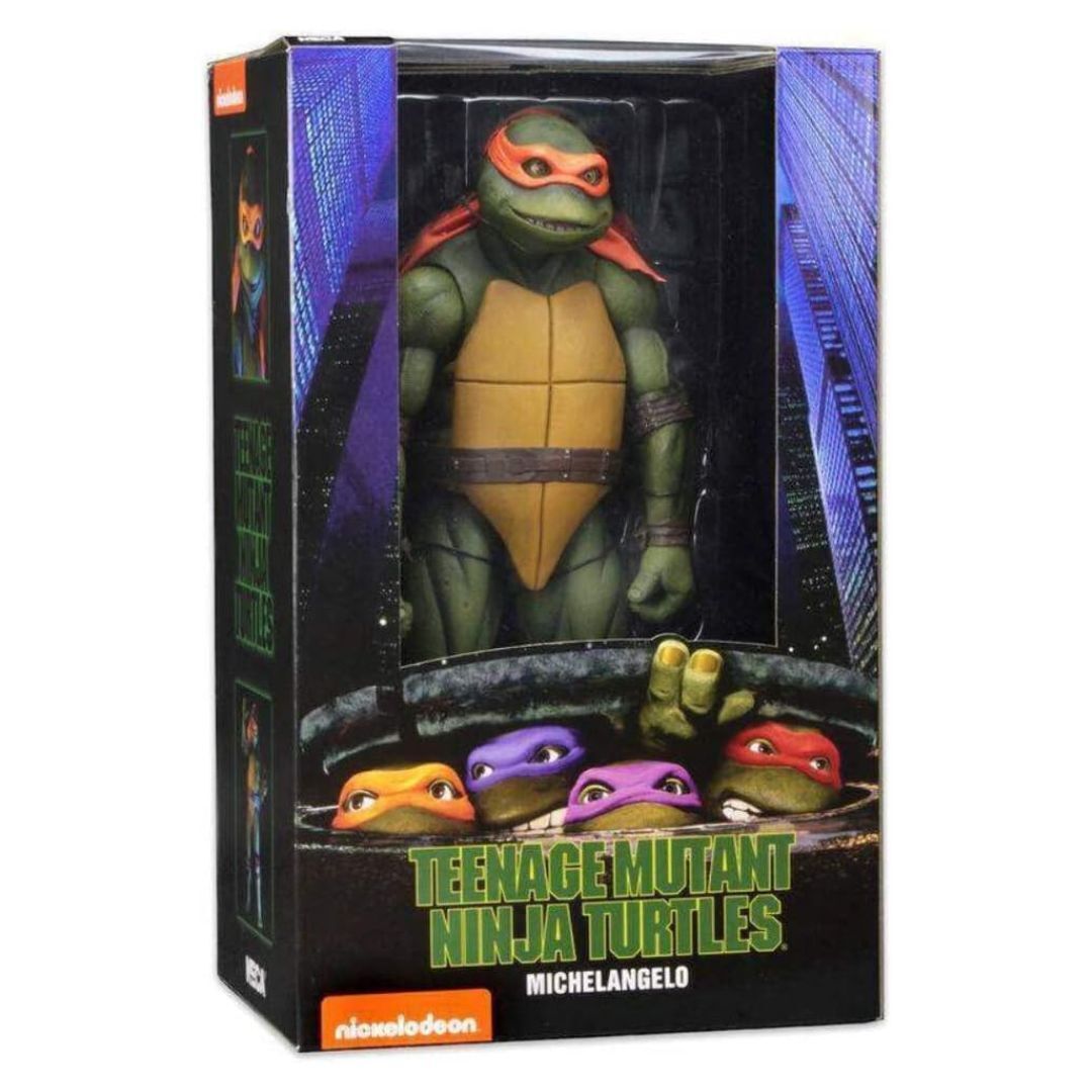 Neca TMNT 1990 Movie 16.5-Inch Michelangelo Action Figure with Two Nun Chucks