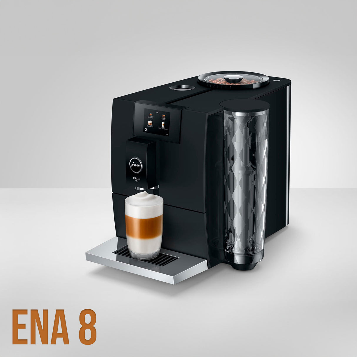 Jura ENA 8 Automatic Espresso Machine Full Metropolitan Black Bundle