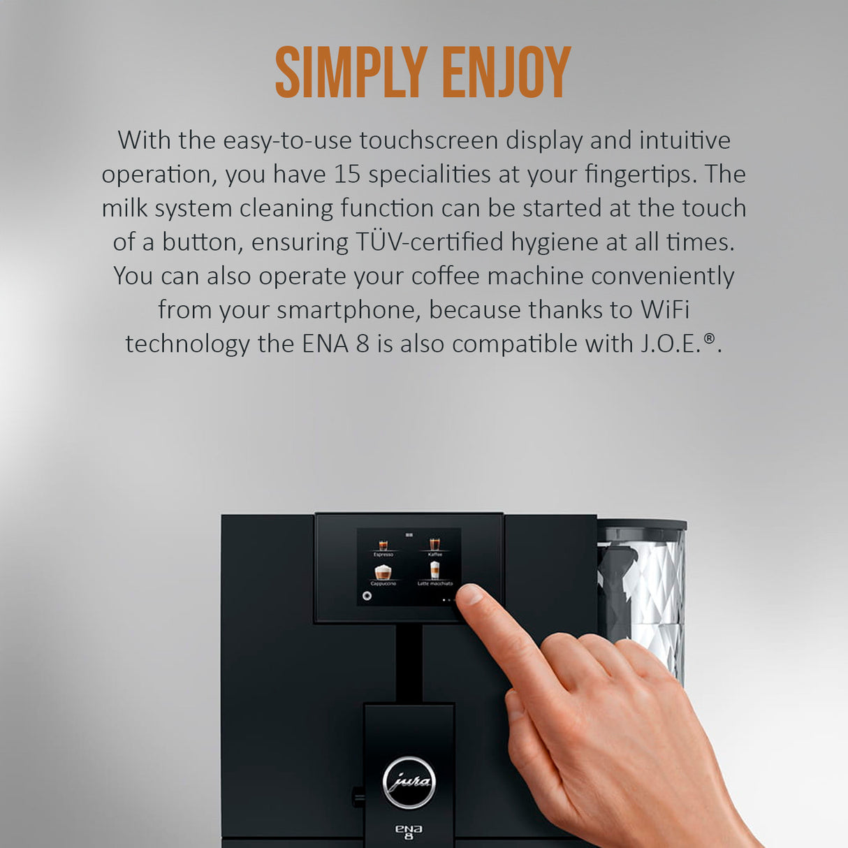 Jura ENA 8 Automatic Espresso Machine Full Metropolitan Black Bundle