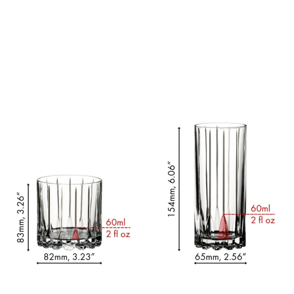 Riedel Drink Specific Glassware Rocks and Highball Bundle (3 items)