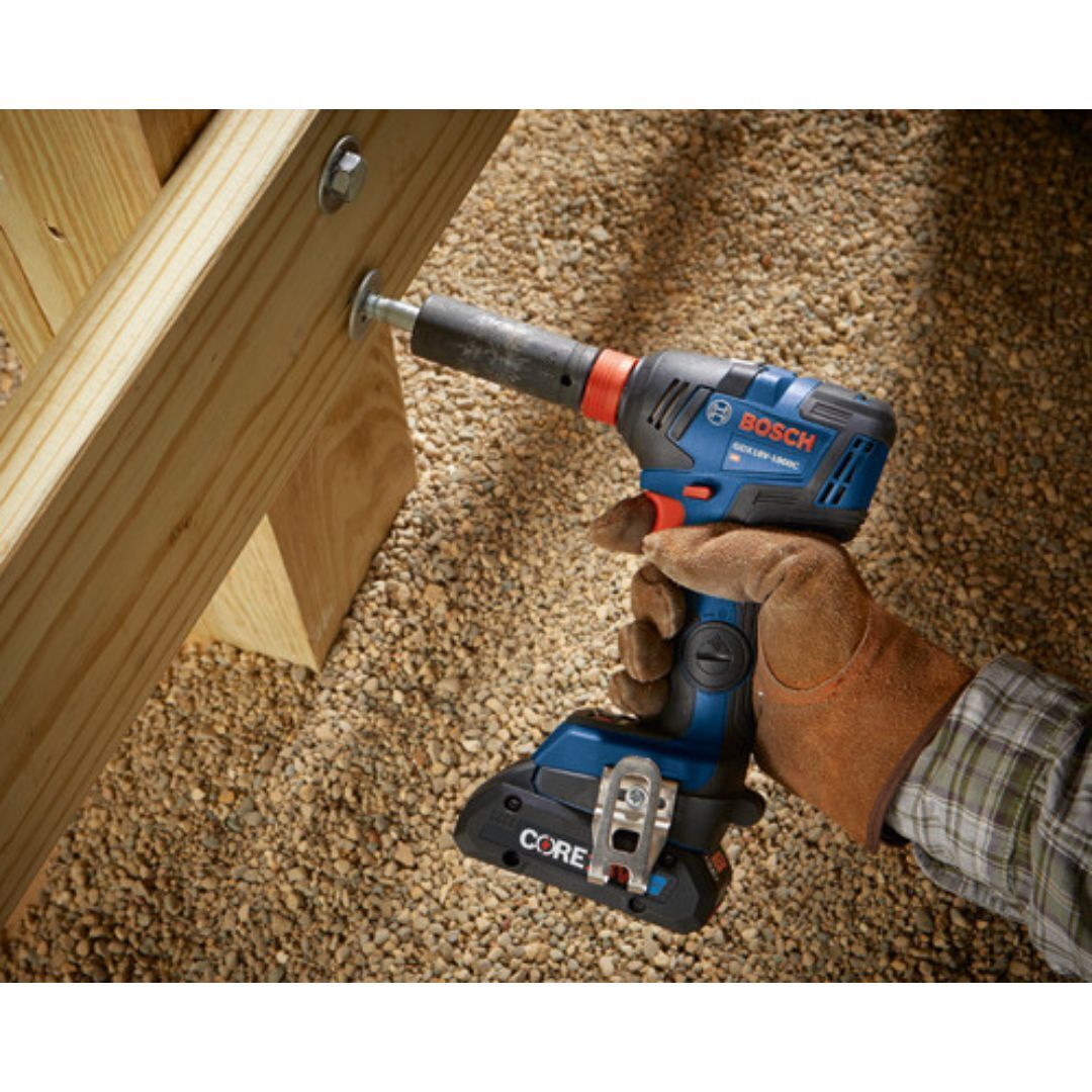 BOSCH GXL18V-240B22 18V 2-Tool Combo Kit with 1/2 In. Hammer Drill/Driver