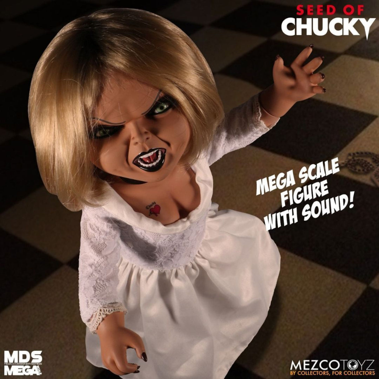 Mezco Toys - Mega Scale Talking Chucky & Tiffany Figures with Sound (Bundle)