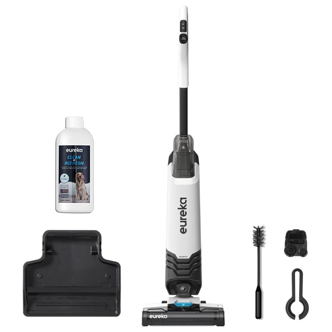 Eureka All in One Wet Dry Vacuum Cleaner and Mop for Multi-Surface (Black/White)