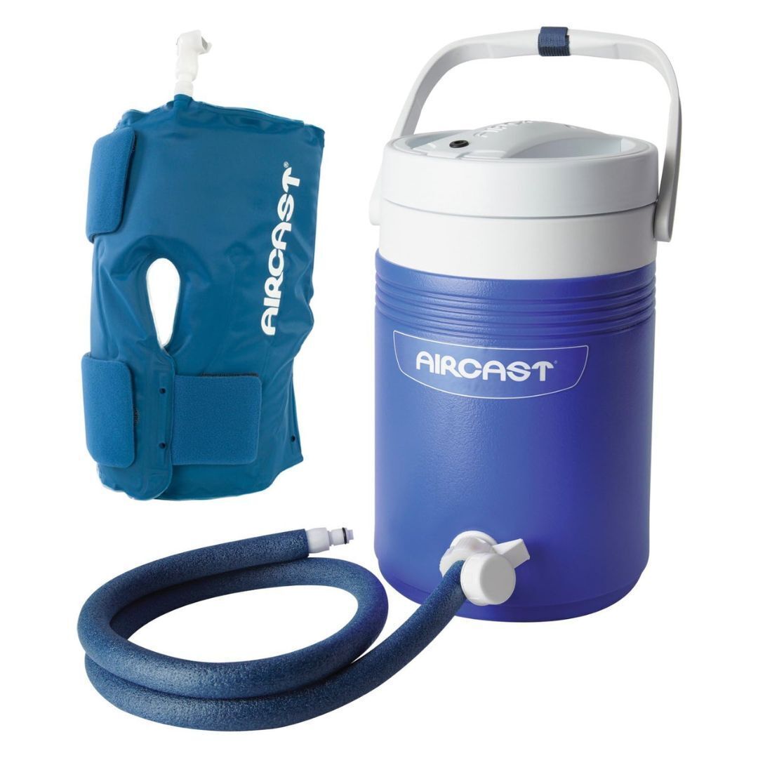Aircast Cold Therapy Universal Fit Knee Cryo and Cuff with Gravity-Fed Cooler
