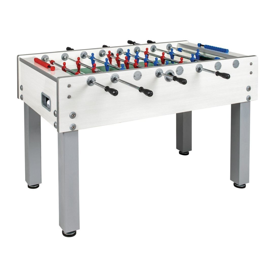 Garlando - G-500 Weatherproof Indoor & Outdoor Premium Foosball Table (White)