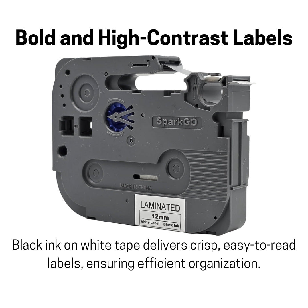 SparkGo Laminated Label Tape T-231E 4 Pack