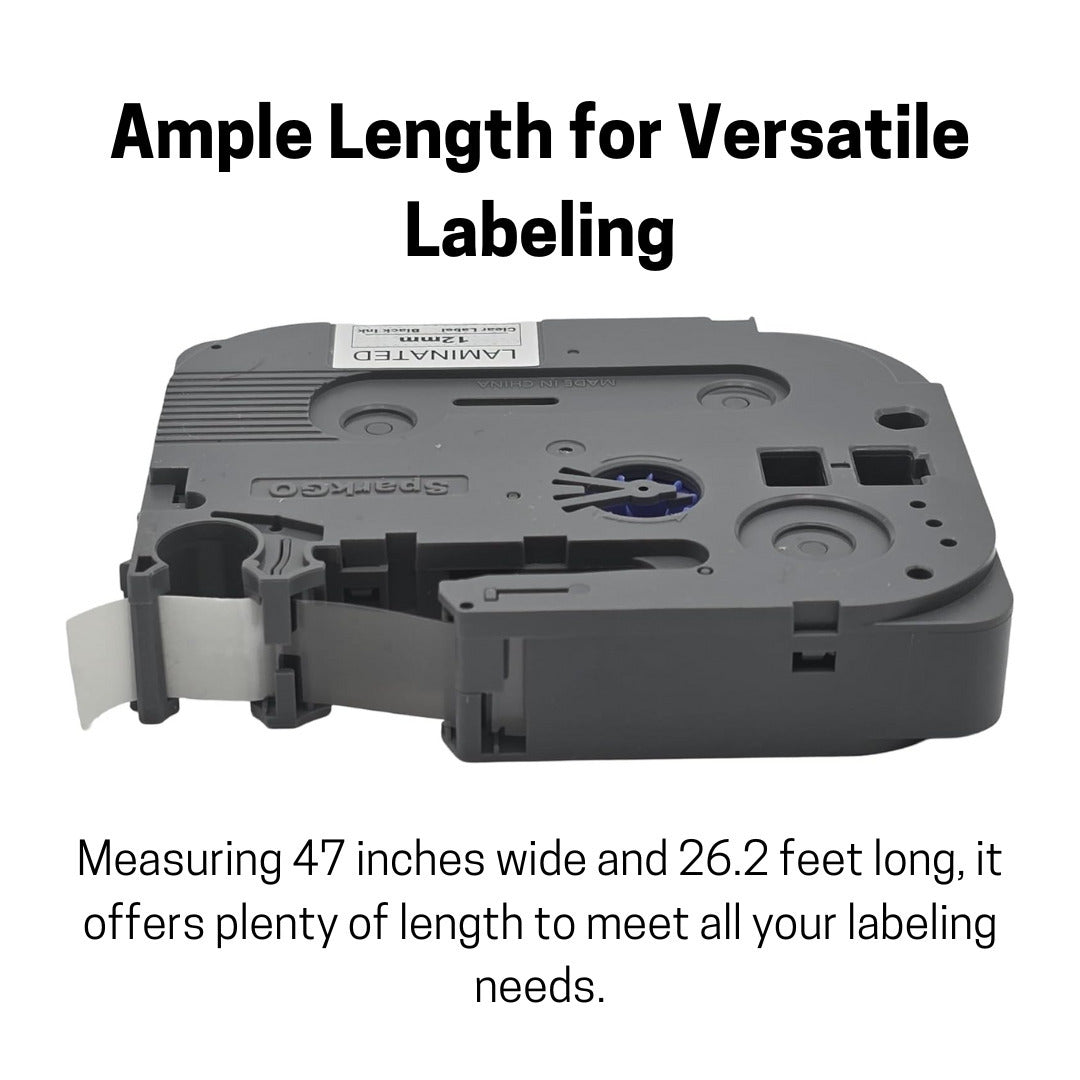SparkGo Laminated Label Tape T-231E 4 Pack