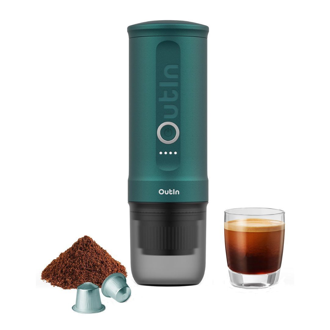 Outin Nano Portable Electric Espresso Machine (Outin Teal)