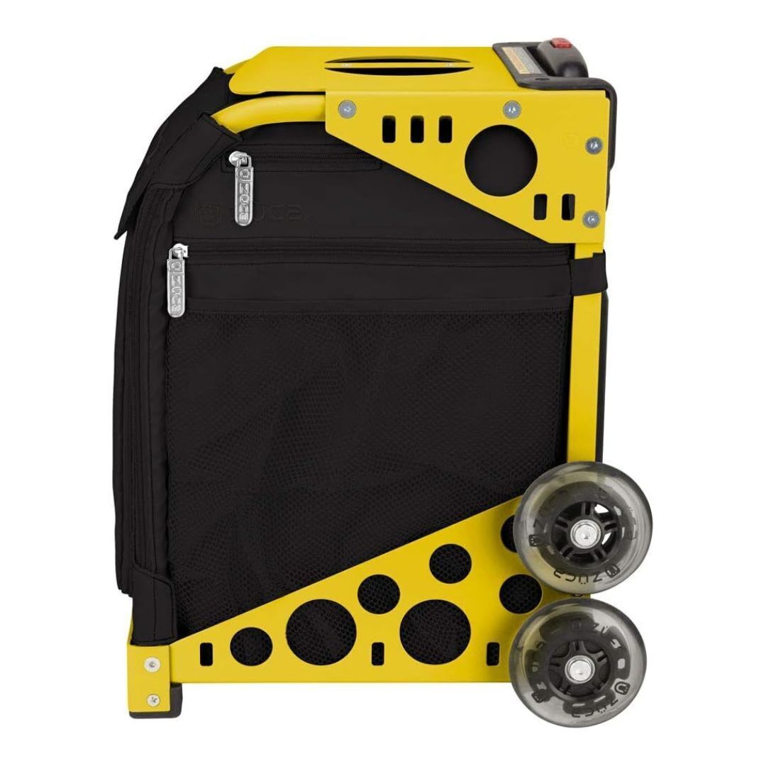 ZUCA Stealth Insert Bag and Yellow Frame with Flashing Wheels