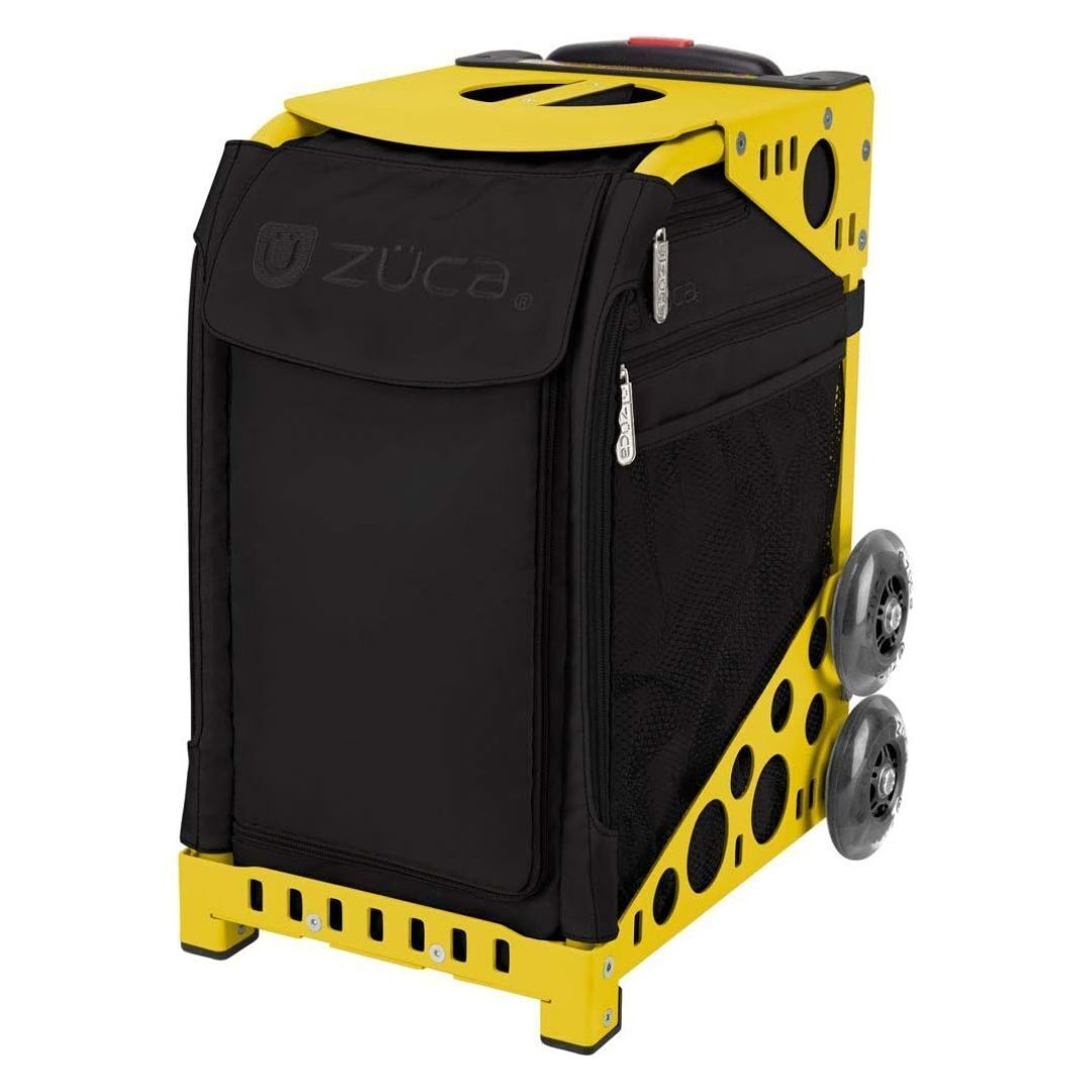 ZUCA Stealth Insert Bag and Yellow Frame with Flashing Wheels