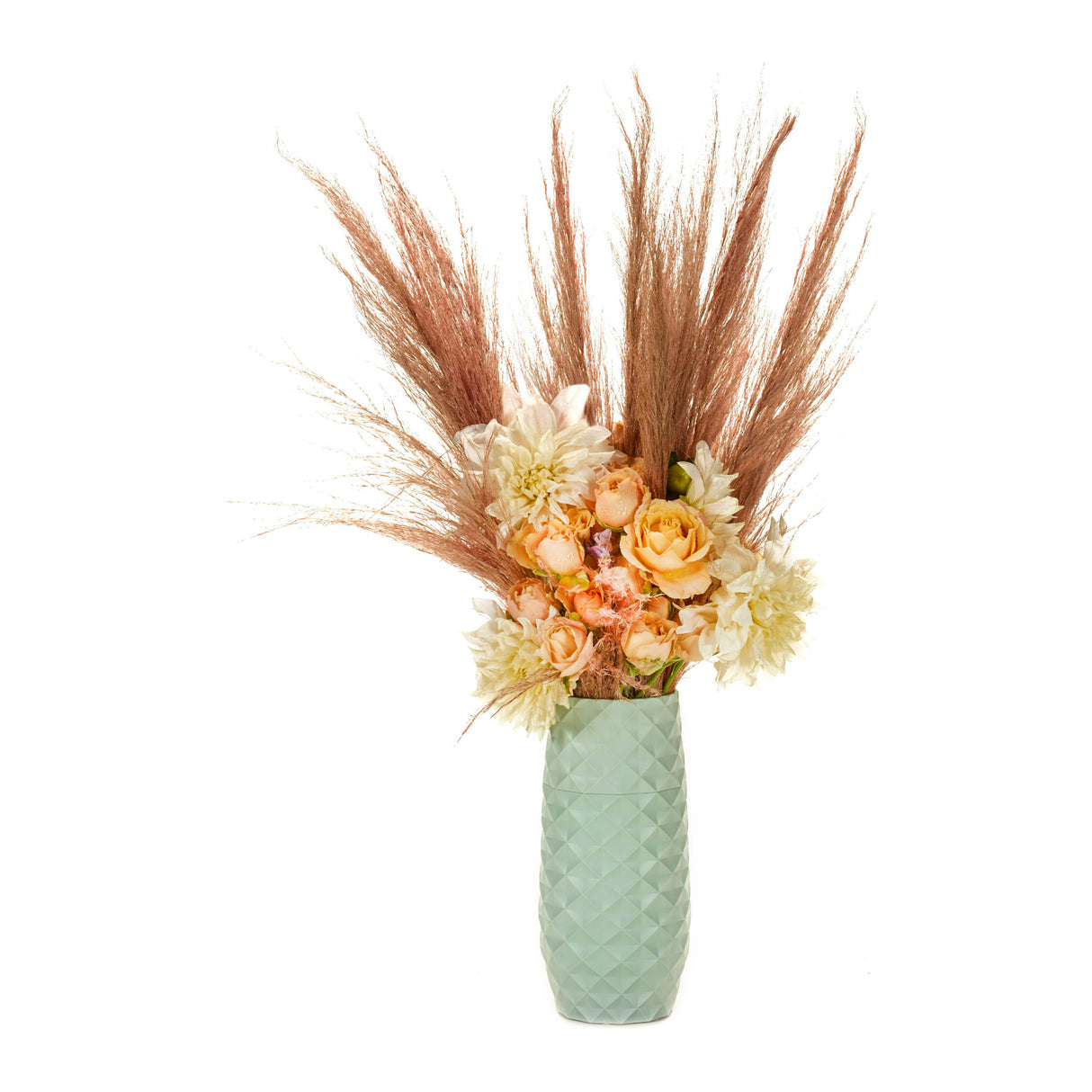 Amaranth 10-Inch Floral Care Impact Resistant Smarter Vase (Teal)
