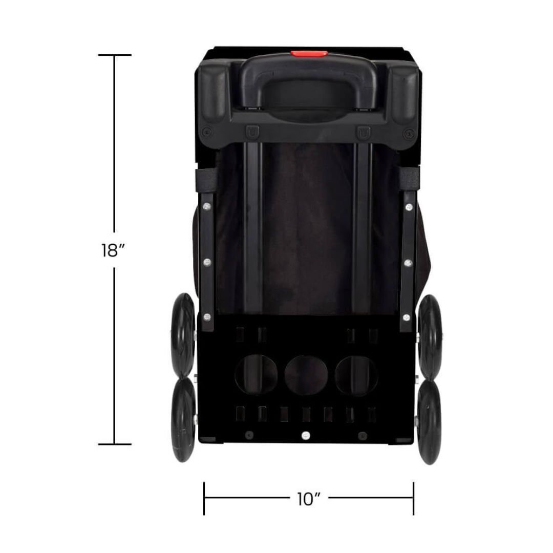 Zuca Sport PB Bundle, Black Frame, Black Trim Sport XO Insert Bag