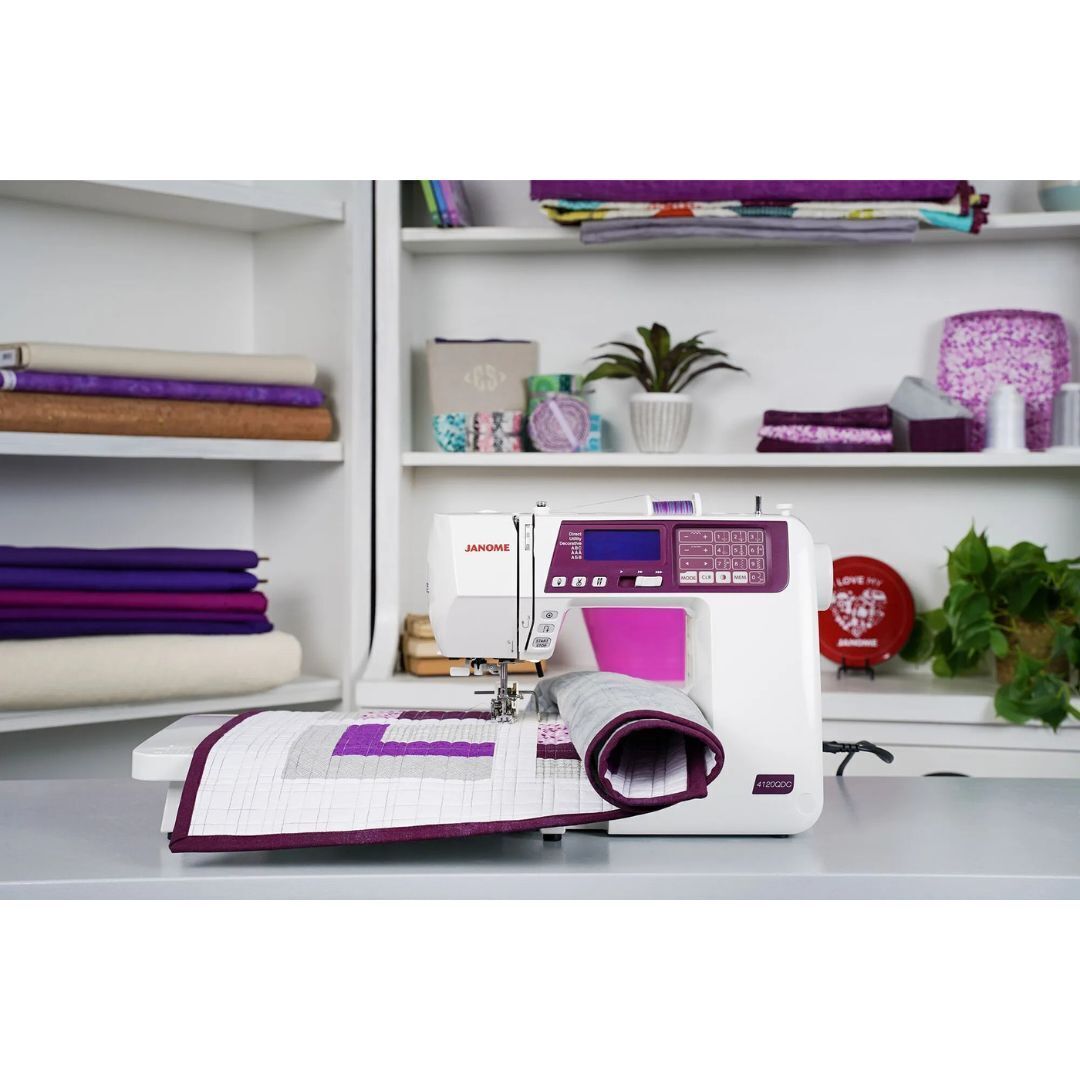 Janome 4120QDC G Computerized Quilting and Sewing Machine with Quilting Set