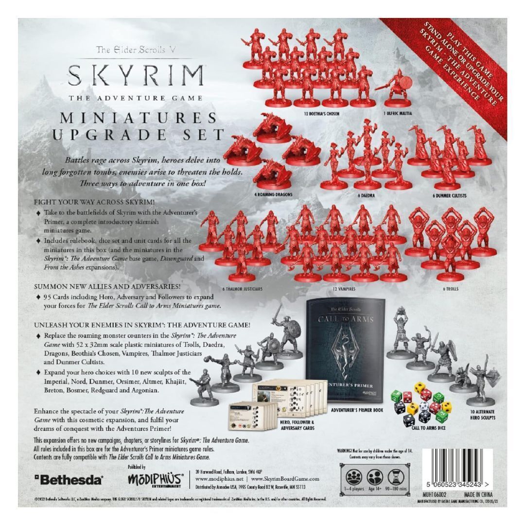 Modiphius : The Elder Scrolls V: Skyrim  The Adventure Miniatures Upgrade Set