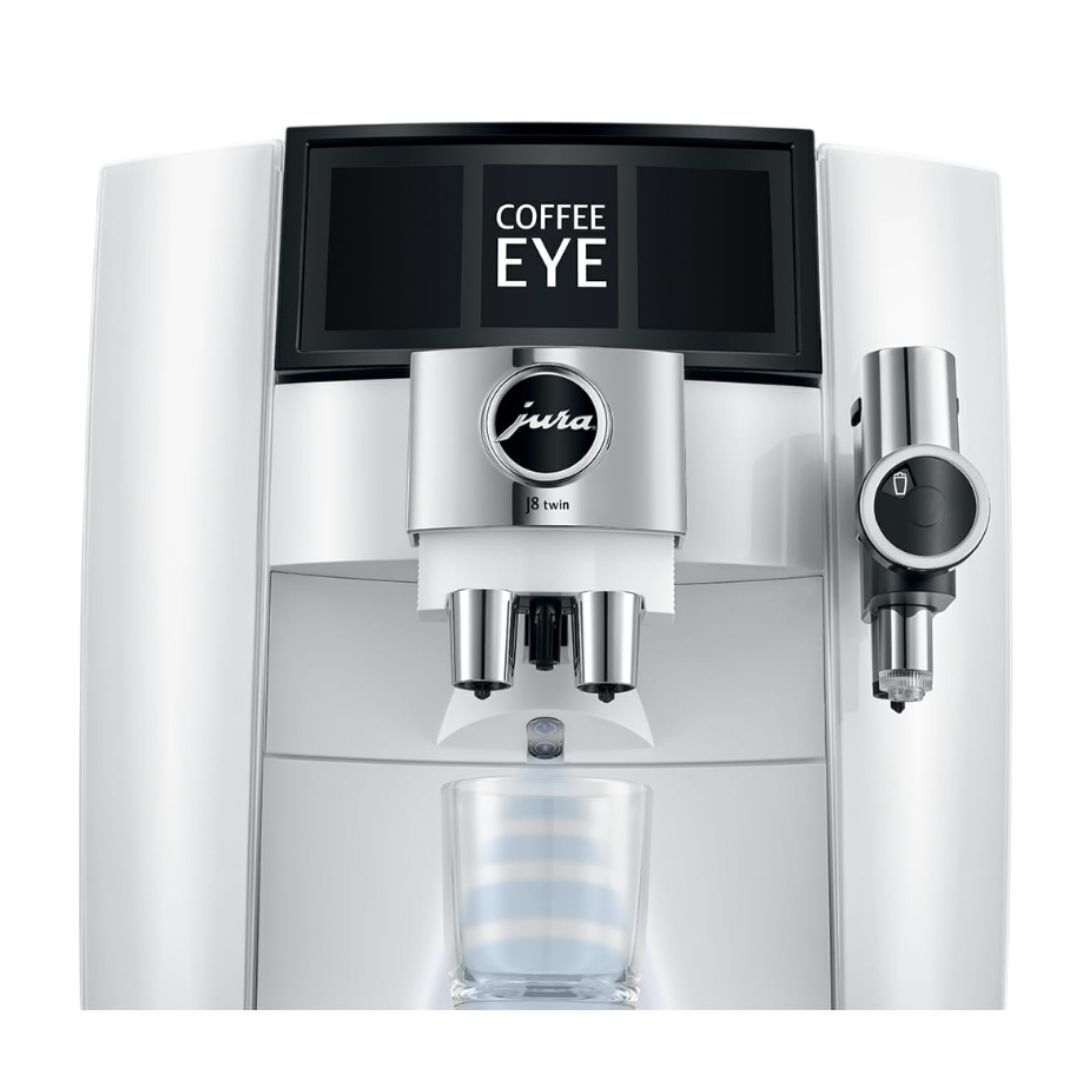 Jura J8 twin Diamond White Automatic Coffee Machine