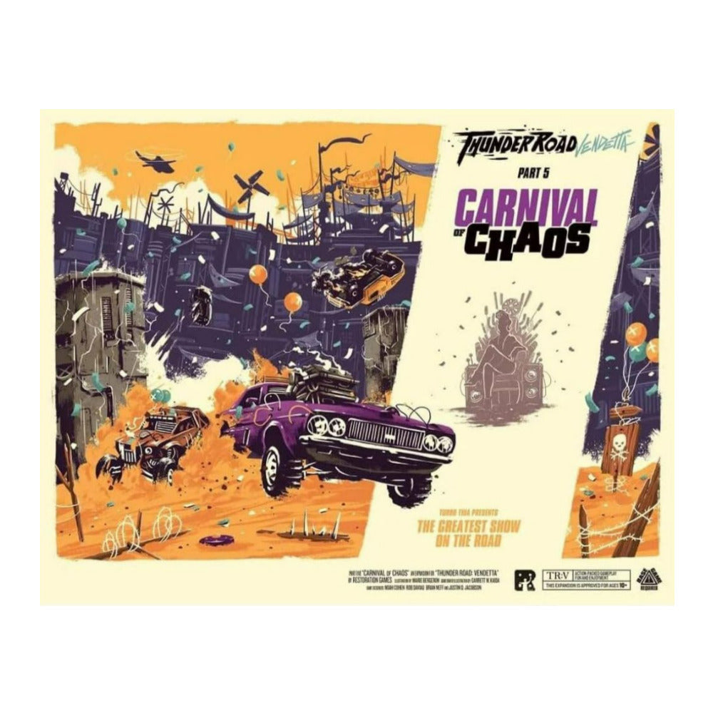 Restoration Games Thunder Road Carnival of Chaos Expansion for 2 to 5 Players
