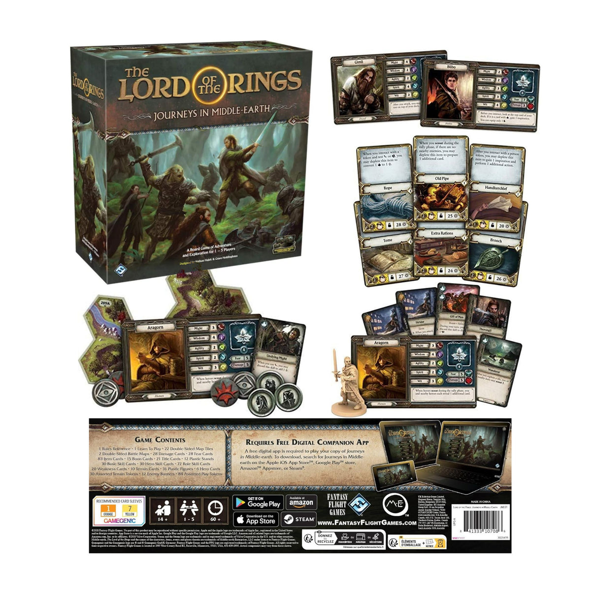 Fantasy Flight Games LoTR Board Game Bundle with Shadowed Paths & Spreading War