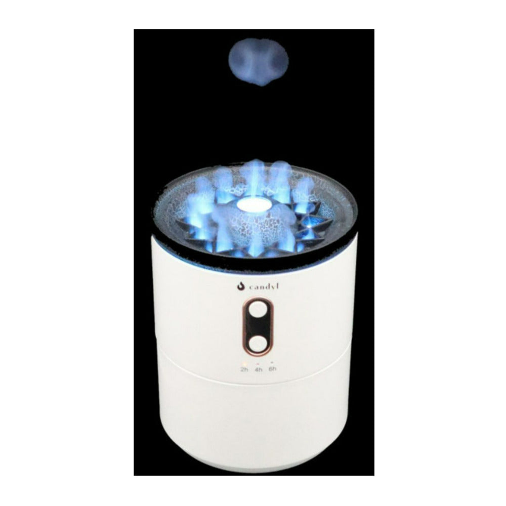 Candyl Volcano White Diffuser and Humidifier with Fire and Ice Modes