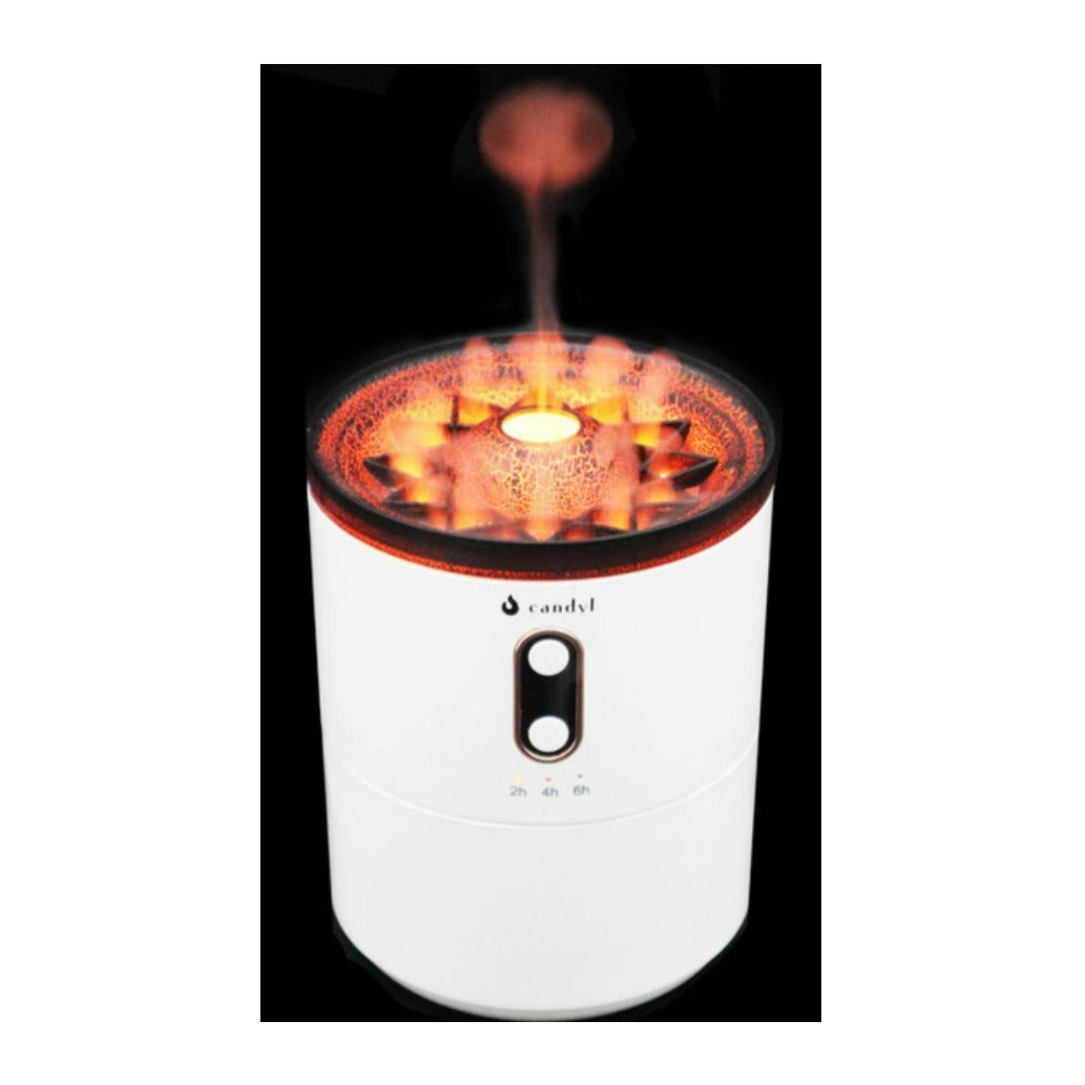 Candyl Volcano White Diffuser and Humidifier with Fire and Ice Modes